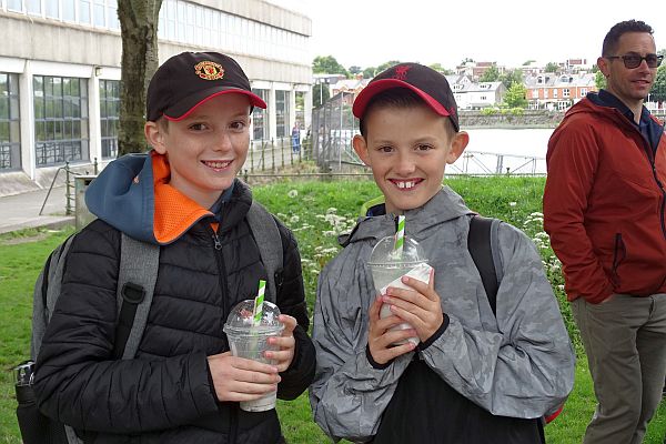 Conor and George after game