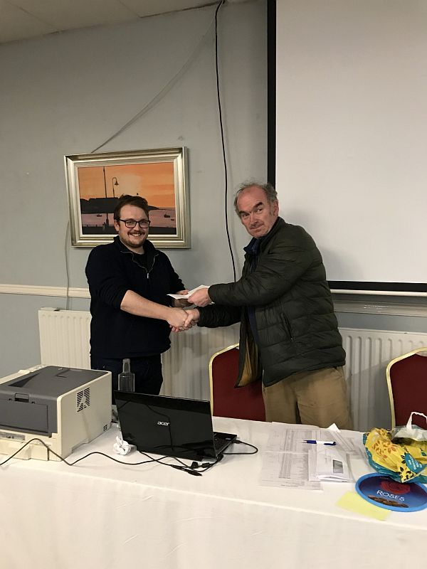 Andrew McMahon joint 2nd in U-1400 section