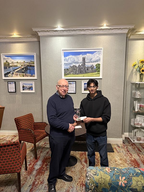 Sahil Rabbani joint 2nd in U-1400 section