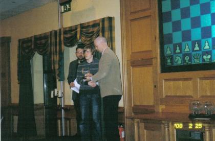 Minor section winner Stephen Cowpar.